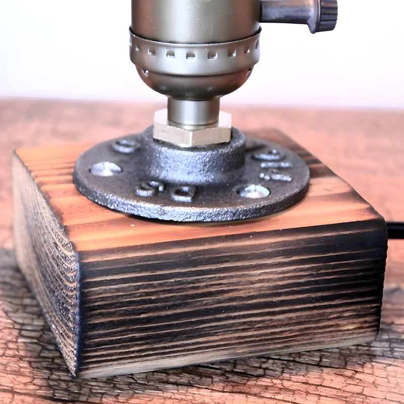 Lampe de table antique industrielle