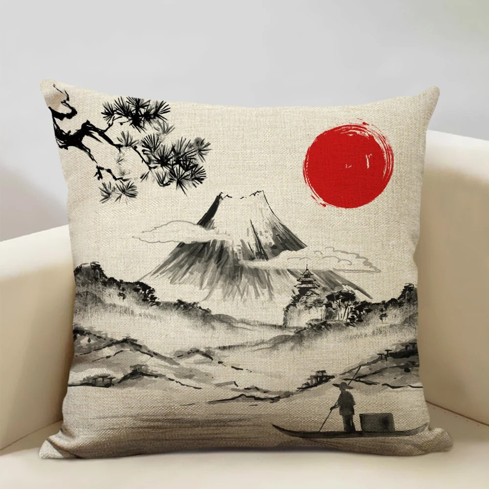 ZenScape - Coussins décoratifs d'inspiration japonaise