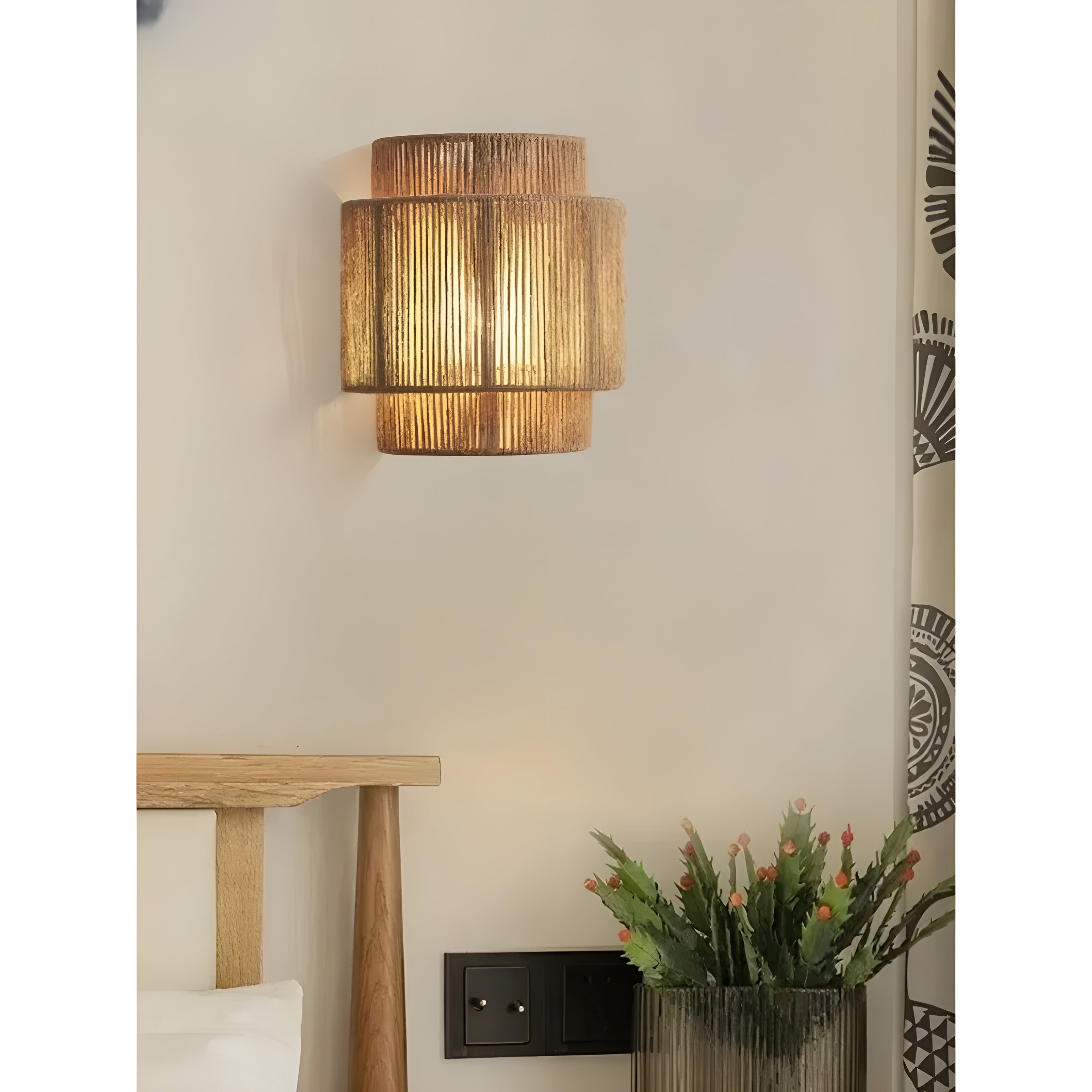 WeaveLight - Lampe en osier naturelle pour une atmosphère relaxante