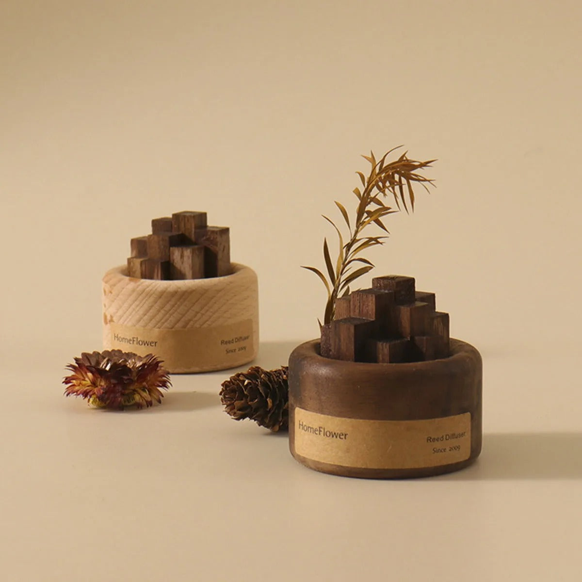 AromaCraft - Diffuseur de roseaux en bois fait main