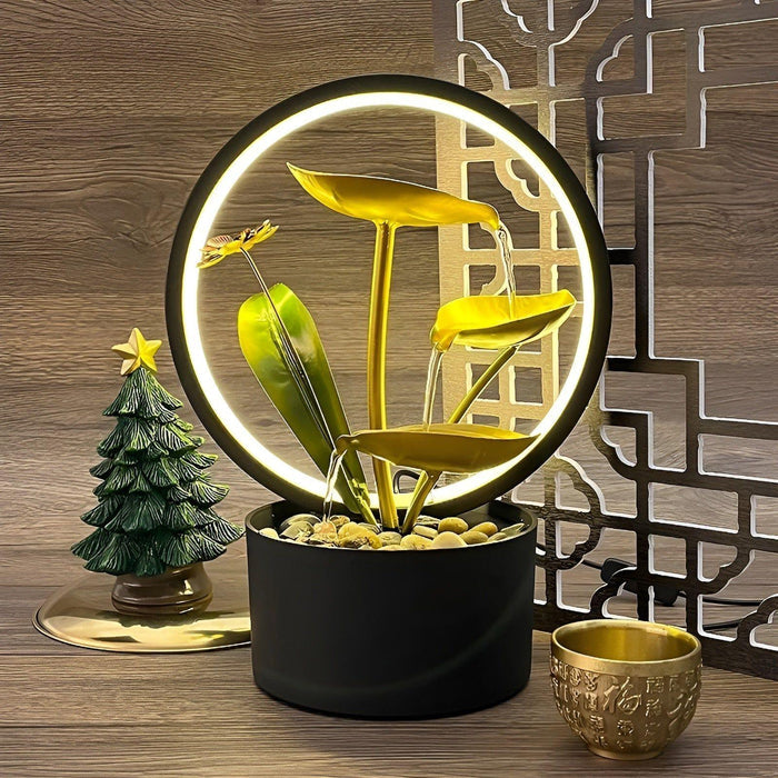 GlowCascade - Lampe de table apaisante en forme de cascade