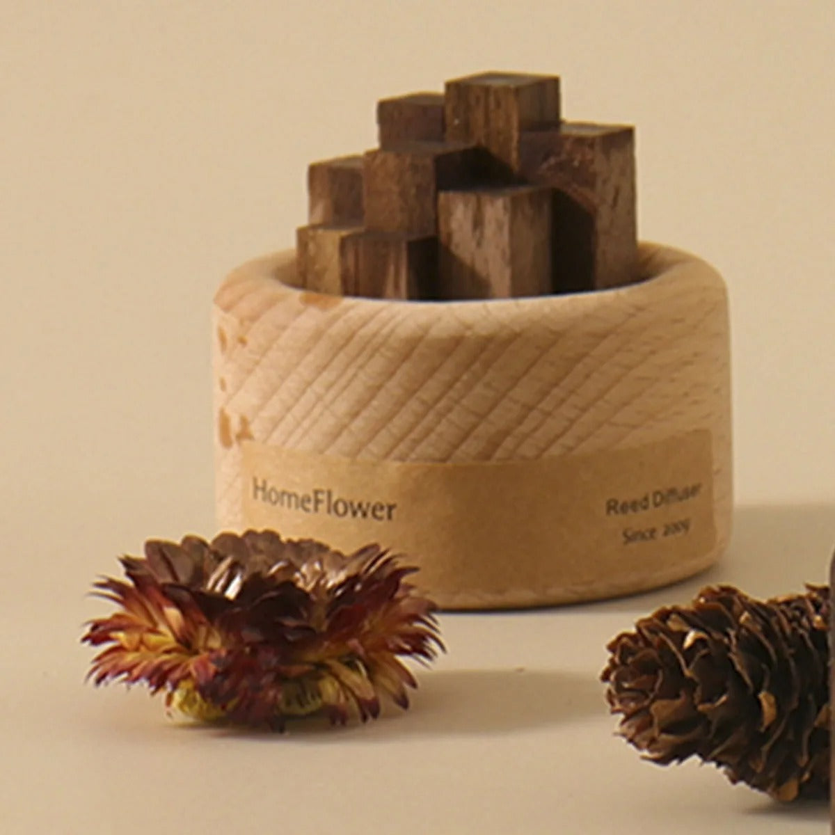 AromaCraft - Diffuseur de roseaux en bois fait main