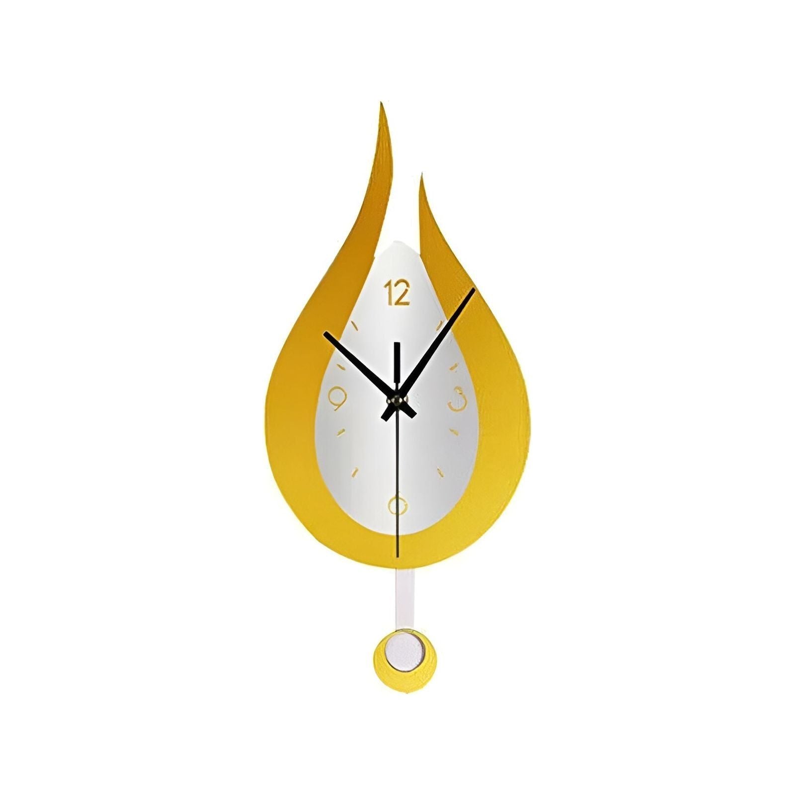 Horloge murale moderne en forme de goutte d'eau