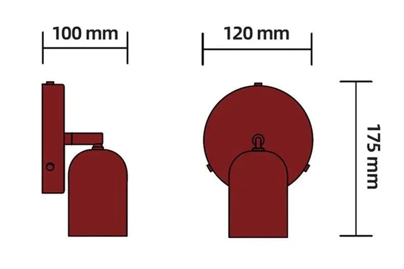 LumiCyl - Spots modernes à mur cylindriques