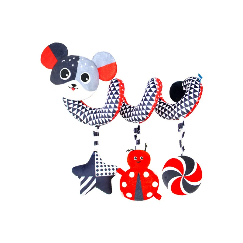 BabySpiral Comfort – Jouet d'activité doux pour siège auto et poussette