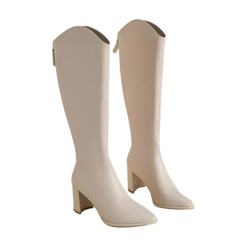 Bottes genouillées Verona pour femmes – Élégantes bottines à embout pointu