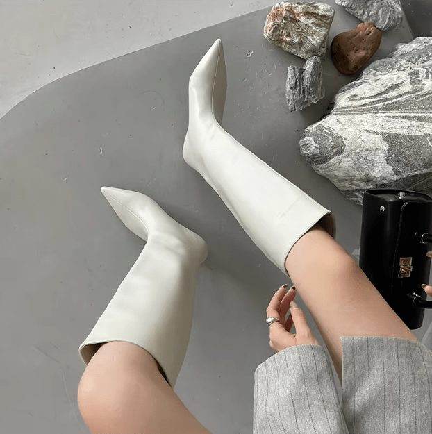 Bottes dames montantes élégantes - Bottes à talons