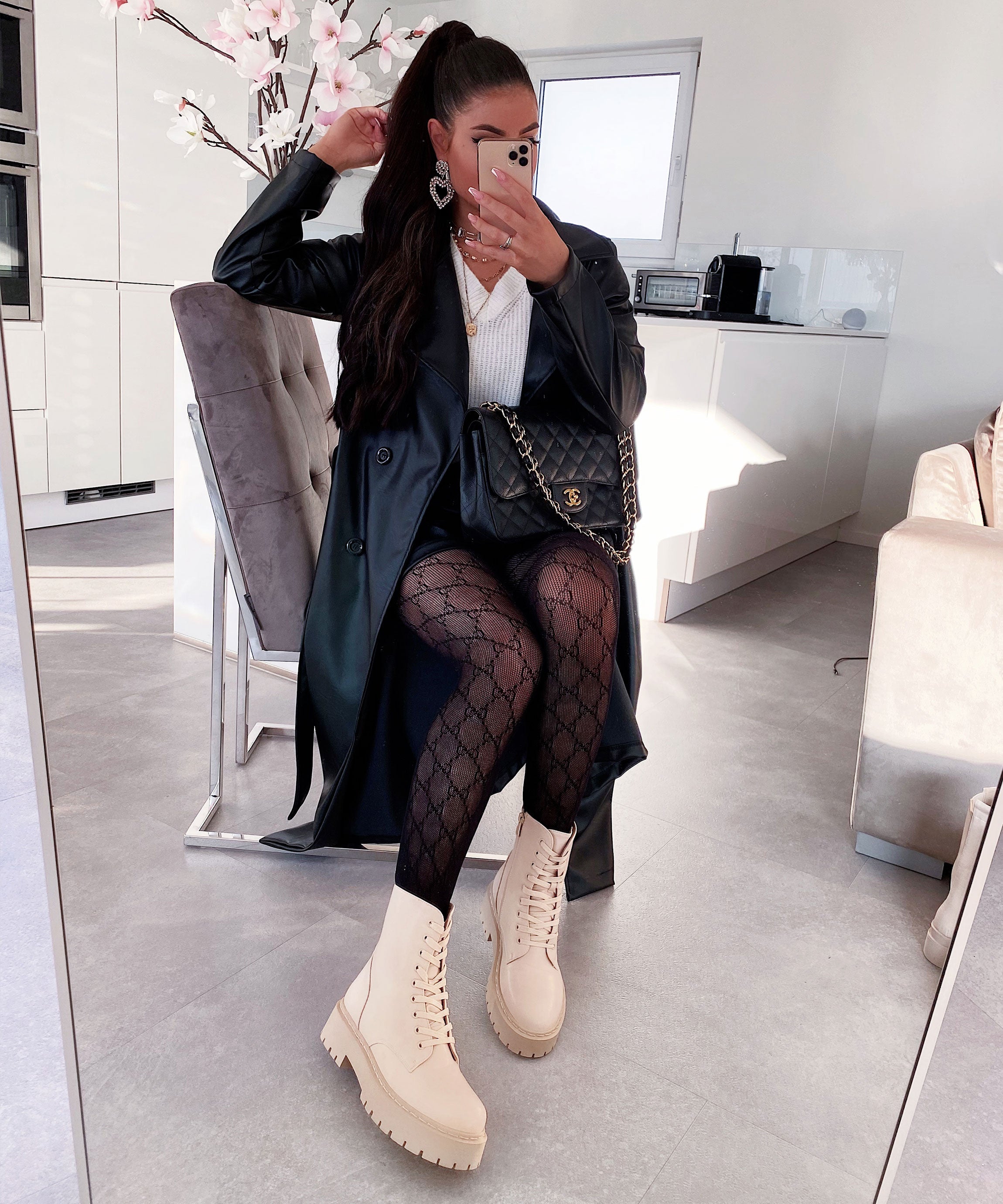 Bottes beige Serena