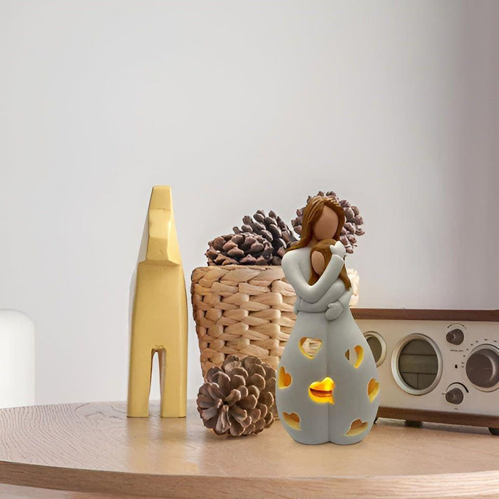 EmbraceGlow - Ornement lumineux pour mère et enfant