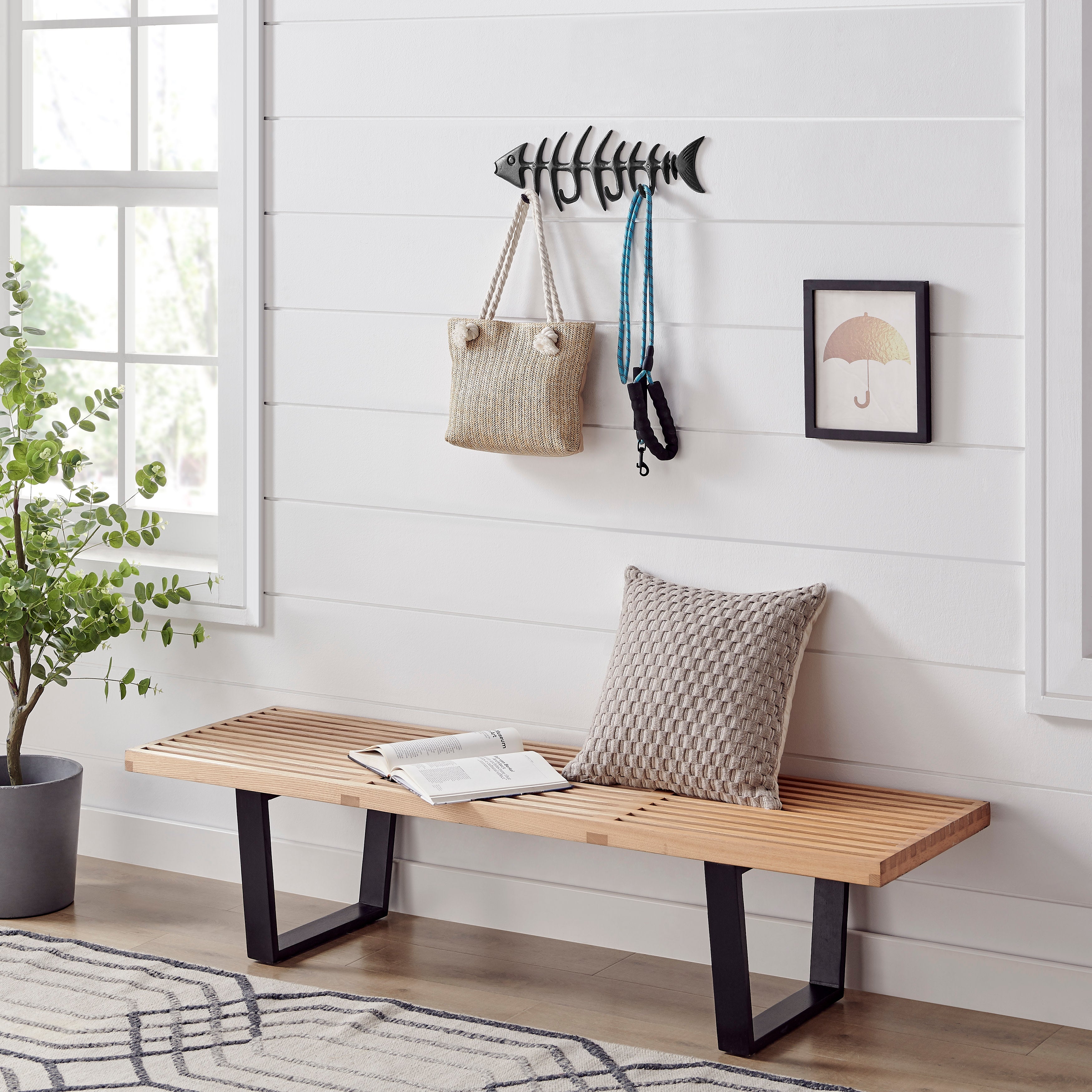 Crochet mural Fishbone – Décoration côtière élégante et fonctionnelle