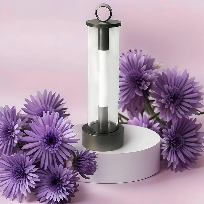 LumiTube - Lampe de table en clair verre moderne