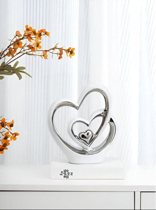 HeartDecor - Sculpture unique en forme de double cœur