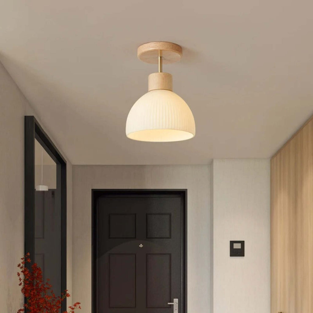 LumiTræ Lampe de Plafond LED Moderne – Élégance Naturelle et Éclairage Convivial