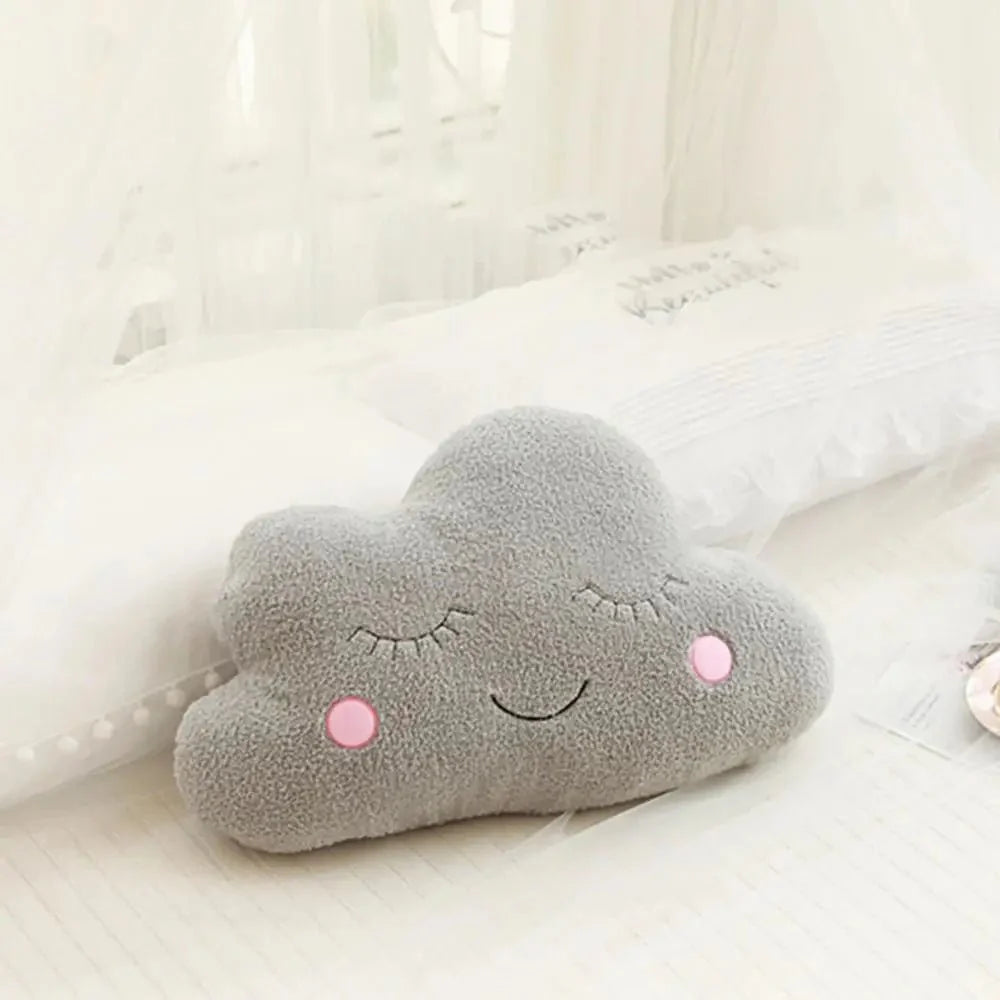 CloudyHug - Coussin en peluche en forme de nuage doux et mignon