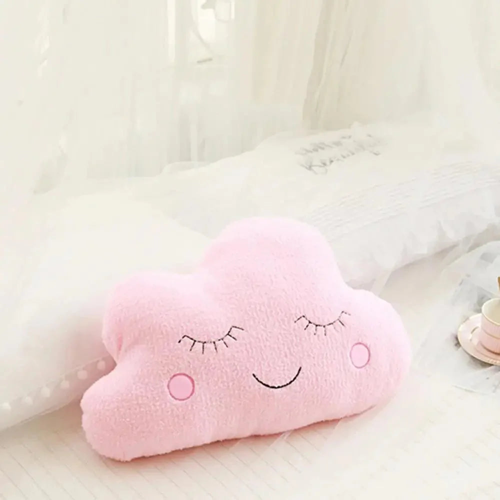 CloudyHug - Coussin en peluche en forme de nuage doux et mignon