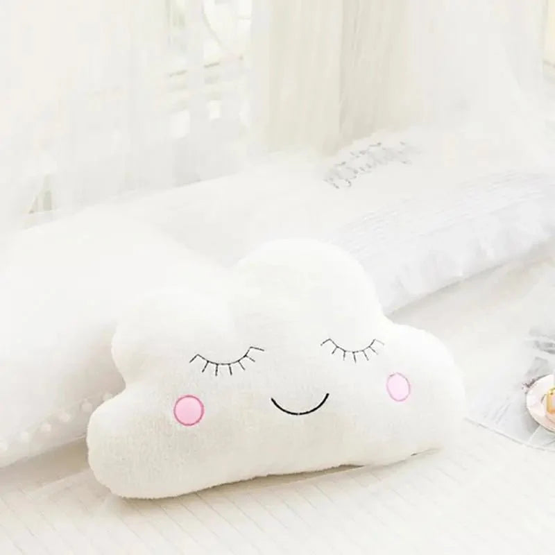 CloudyHug - Coussin en peluche en forme de nuage doux et mignon
