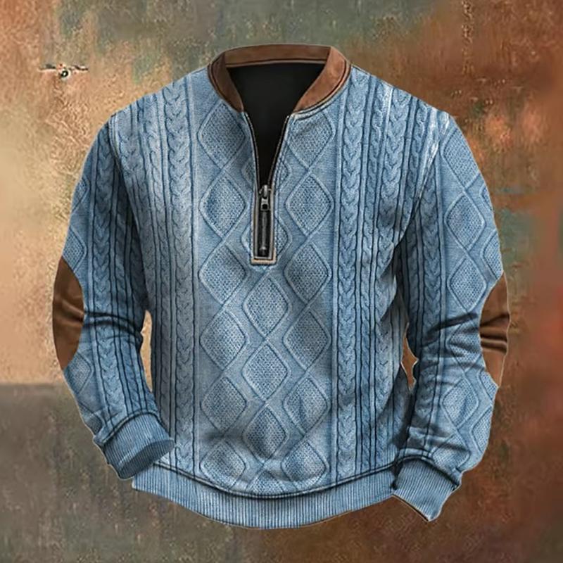 Pull en tricot câble zippé Jimmy Trendy