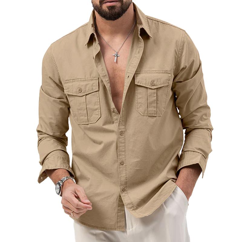 Chemise à manches longues Victor avec design pratique