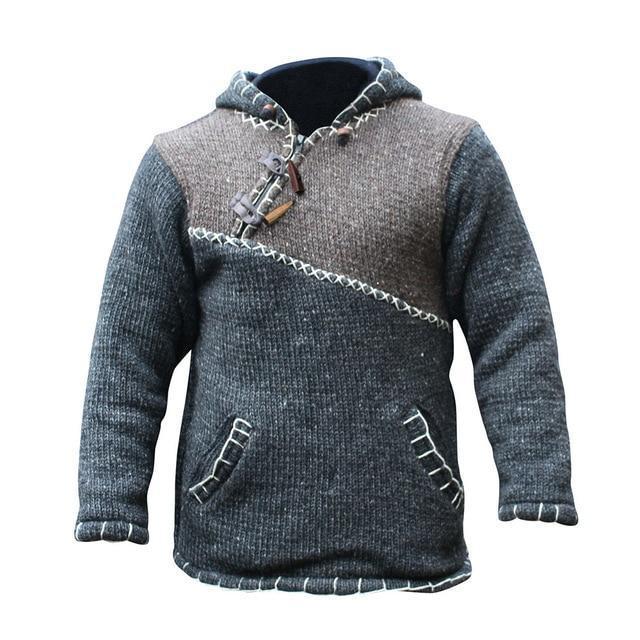Elliot - Sweat à capuche tricoté avec poches