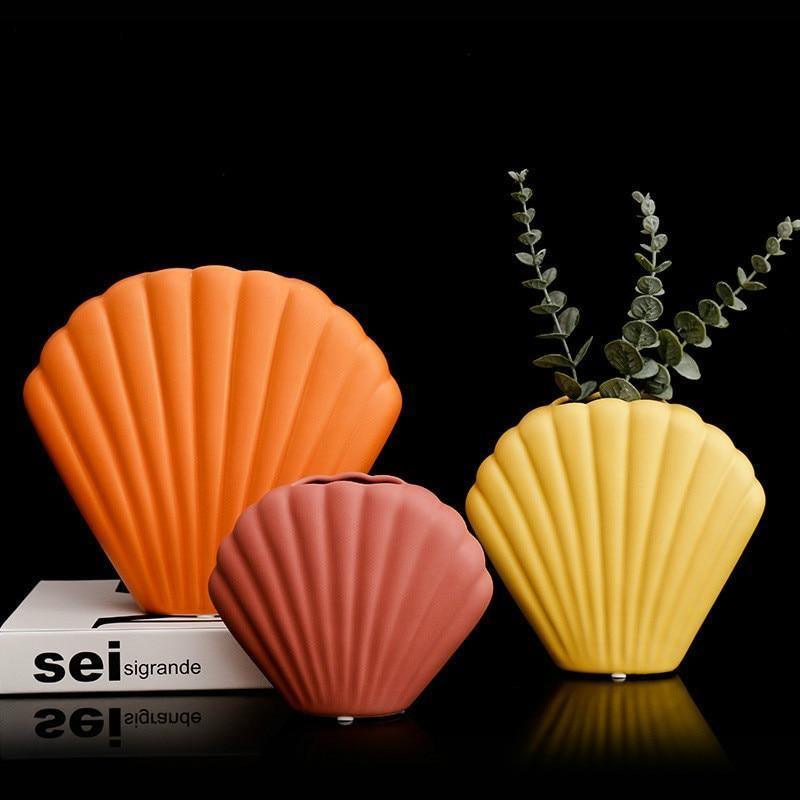 Vase en coquillage Lively CoastalCharm