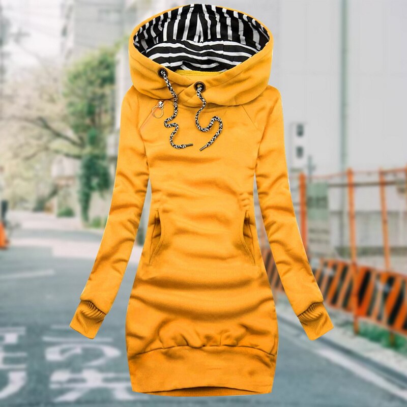 Robe à manches longues Reja avec capuche