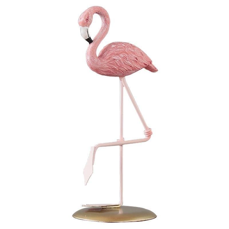 FlamingoGrace - Élégante statue de flamant rose pour jardin