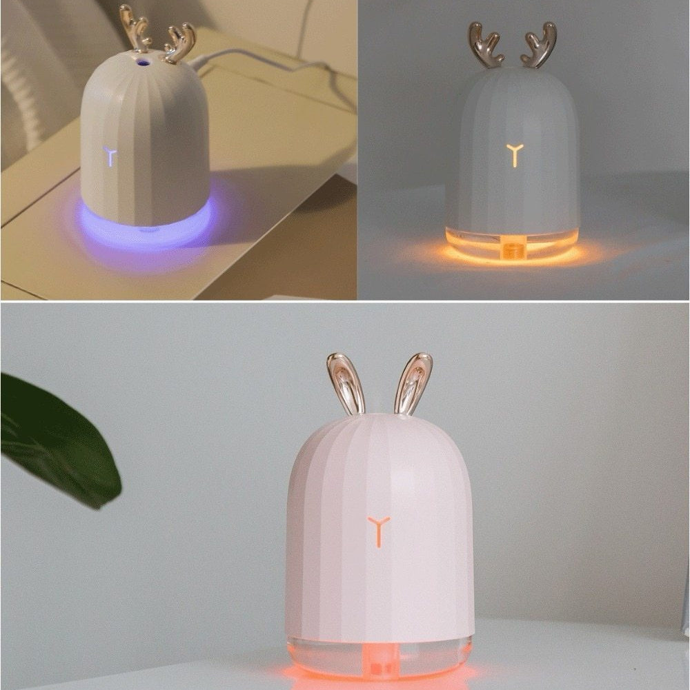 DeerMist Humidificateur – Design Gevird avec Lumière d'Ambiance Douce