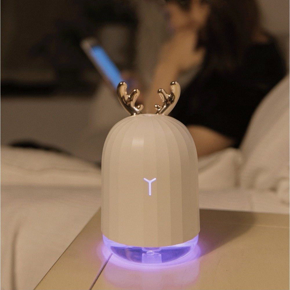 DeerMist Humidificateur – Design Gevird avec Lumière d'Ambiance Douce
