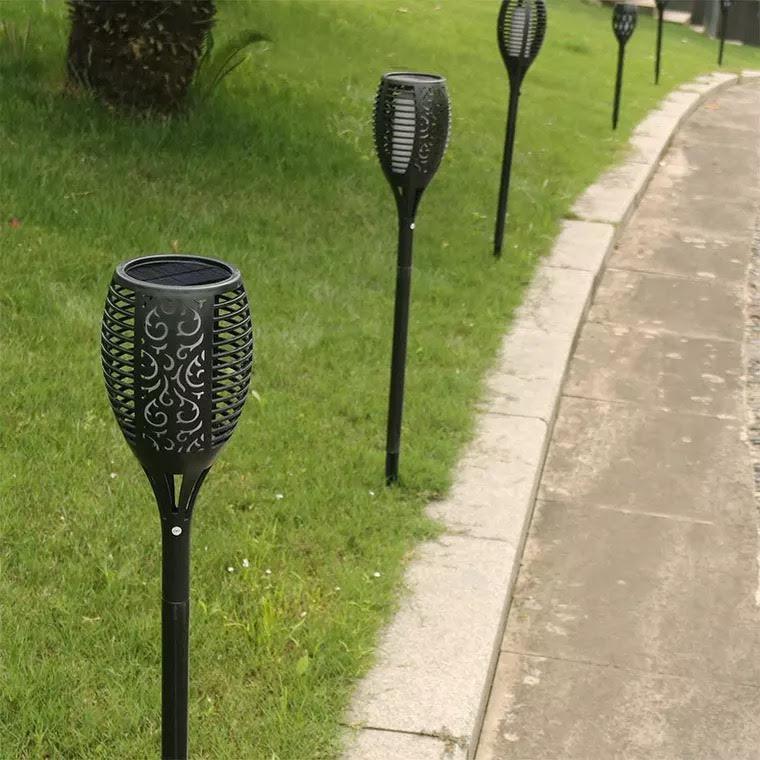 SolarFlame – Bougies solaires LED d'extérieur avec capteur marche et arrêt automatique