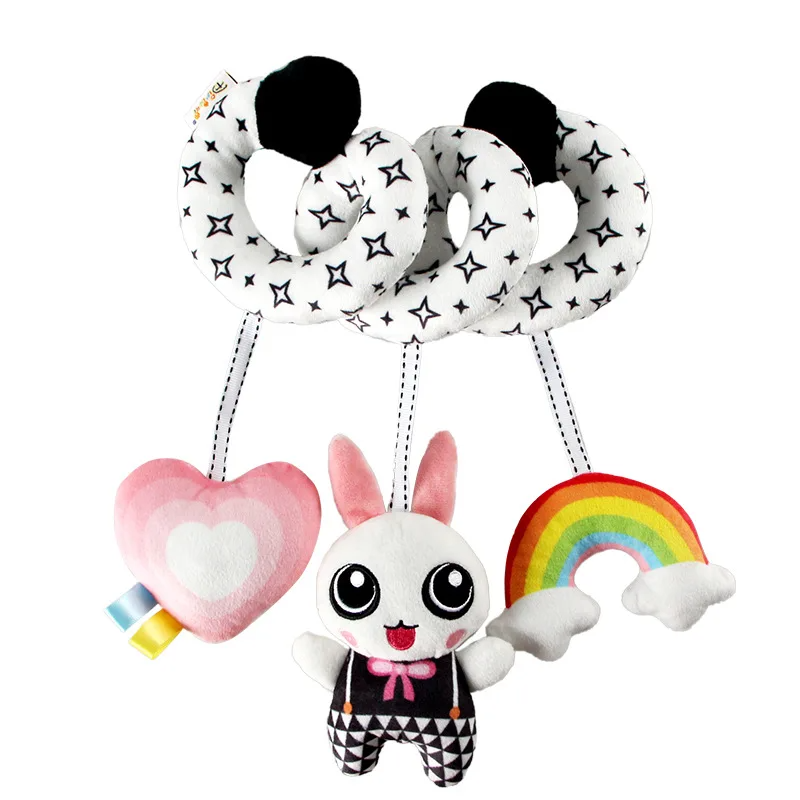 BabySpiral Comfort – Jouet d'activité doux pour siège auto et poussette