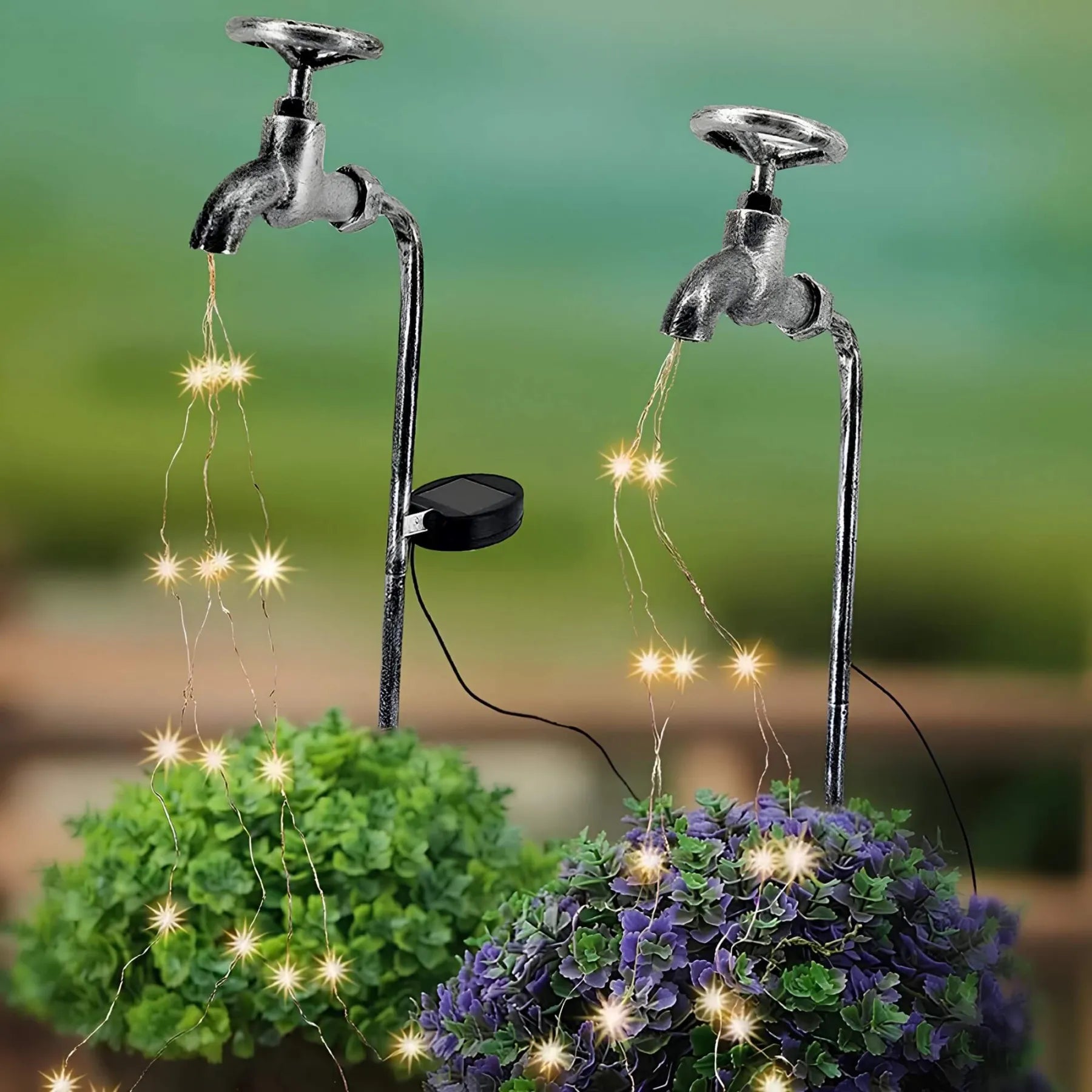 GlowDrops – Lampes de jardin à eau solaire
