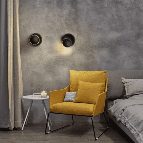 Lampes rotatives - Applique murale LED ronde moderne