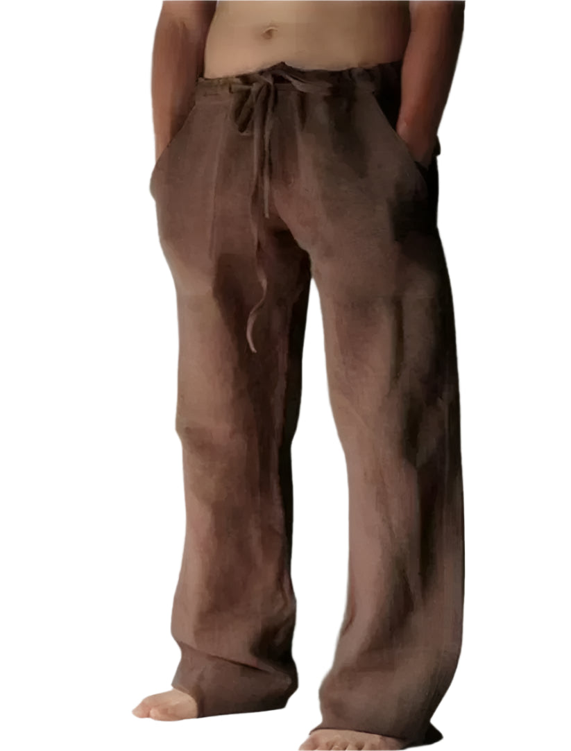Rodulf - Pantalon décontracté à cordon de serrage et poches latérales pour homme