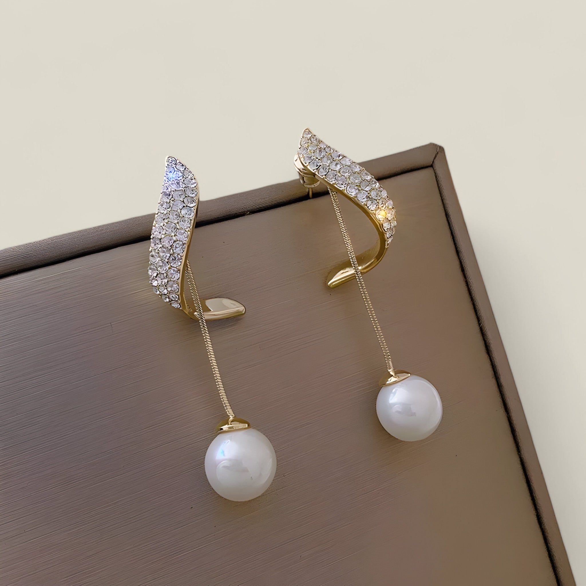 Lilas - Boucles d'oreilles à franges en cristal style bohème chic