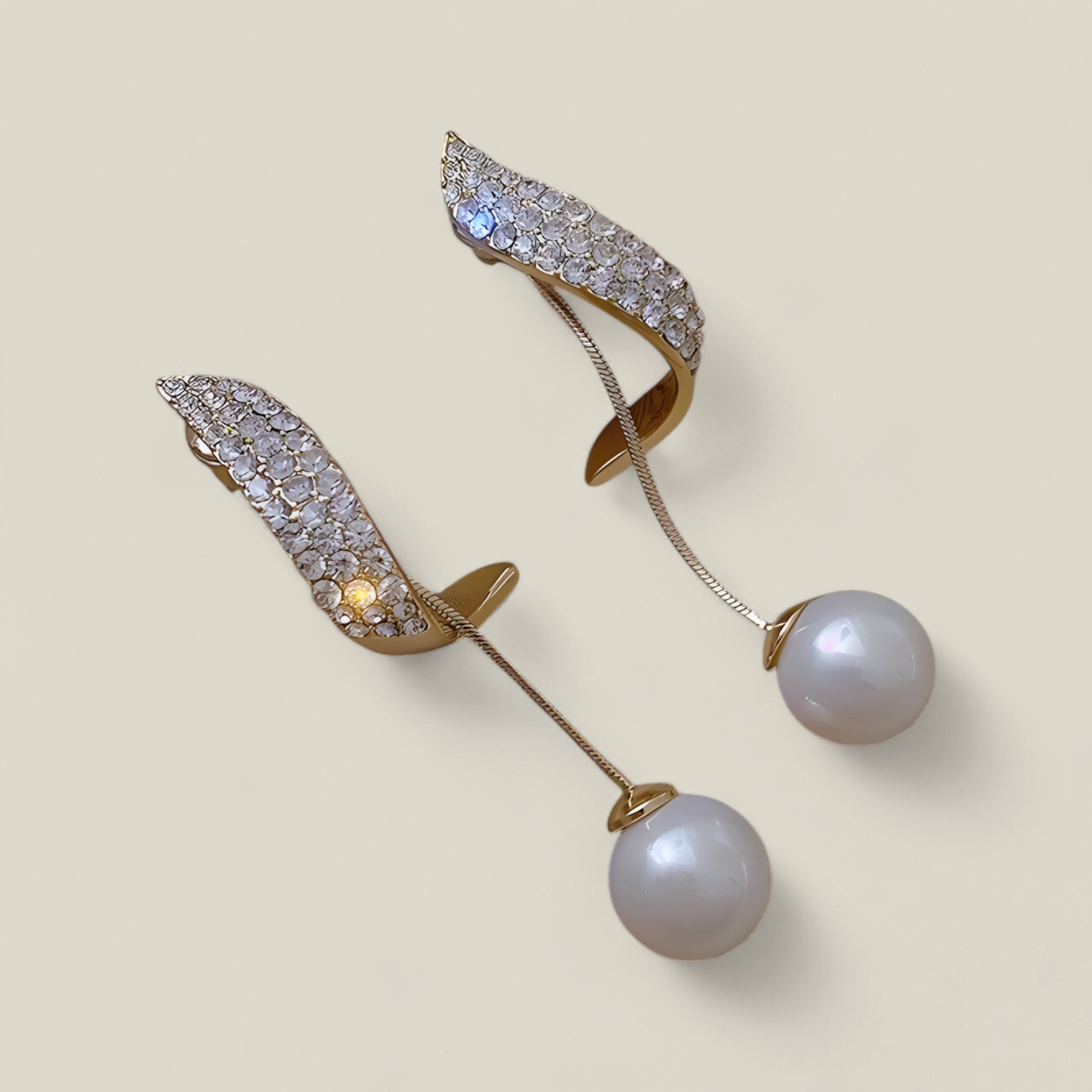 Lilas - Boucles d'oreilles à franges en cristal style bohème chic