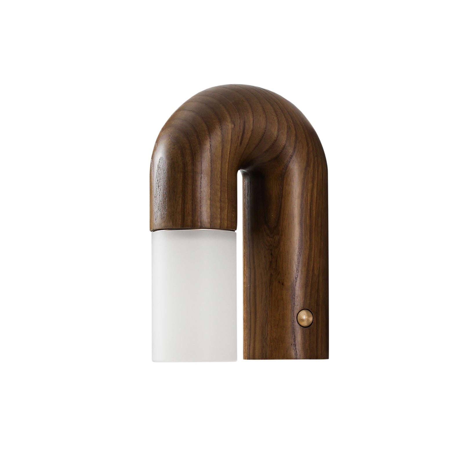 LumeGlow - Belle lampe murale en bois avec diffuseur dépoli