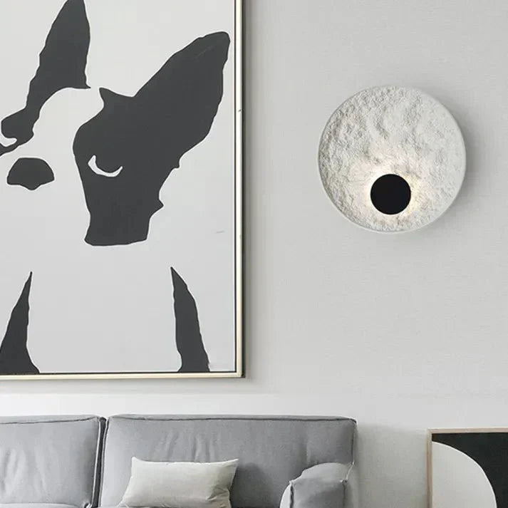 LumaHalo - Lampe murale circulaire moderne et structurée