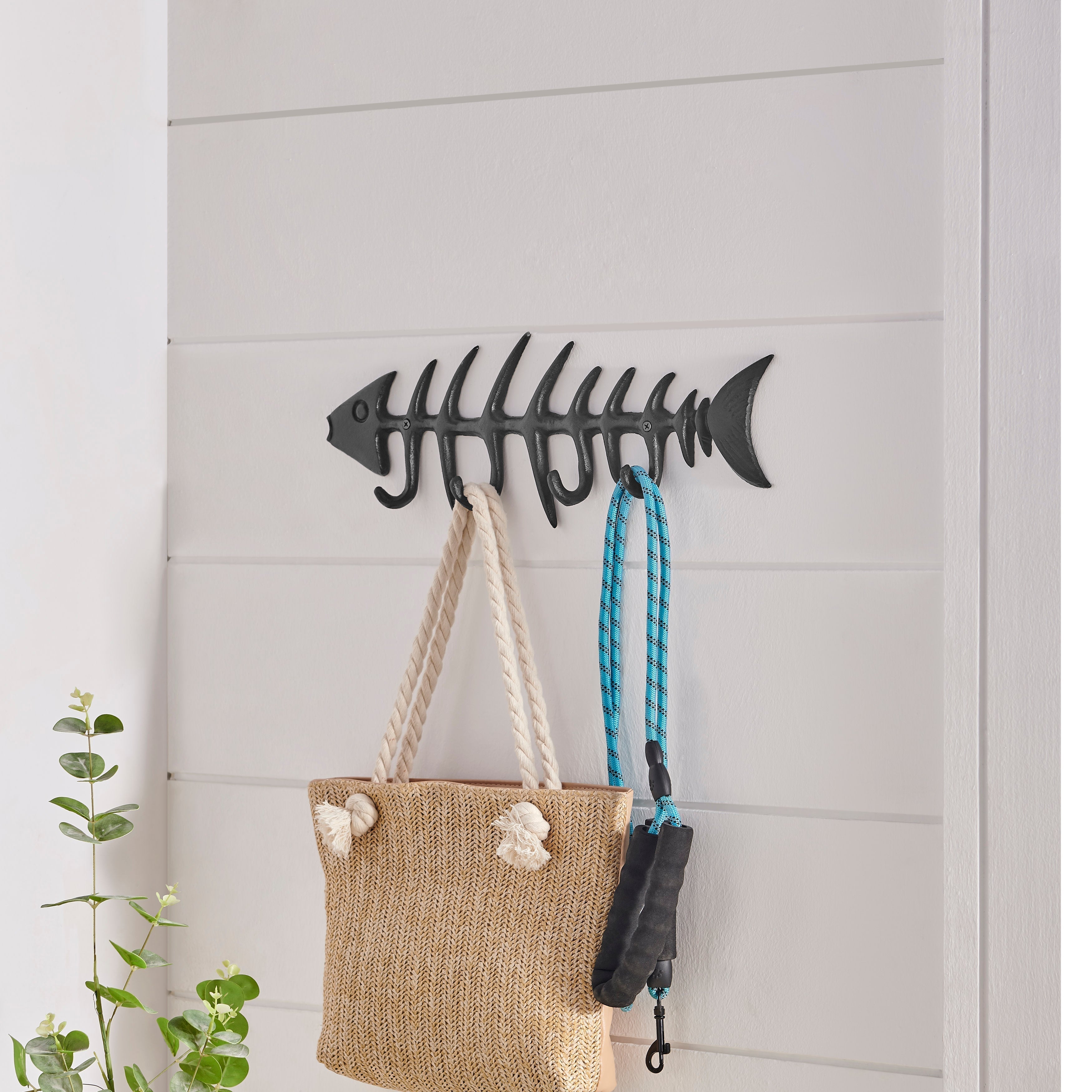 Crochet mural Fishbone – Décoration côtière élégante et fonctionnelle