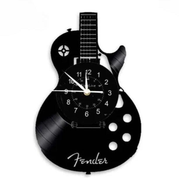 Horloge murale guitare MelodiTime – Design musical pour votre maison