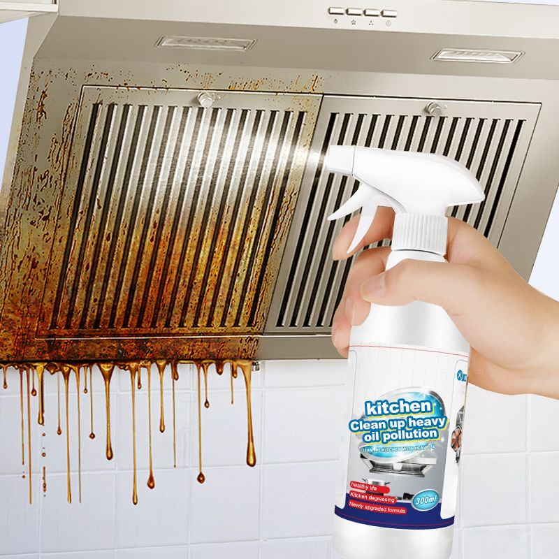 GlansRen Spray de Cuisine Tout-En-Un – Éliminateur de Graisse Efficace pour le Nettoyage de Cuisine