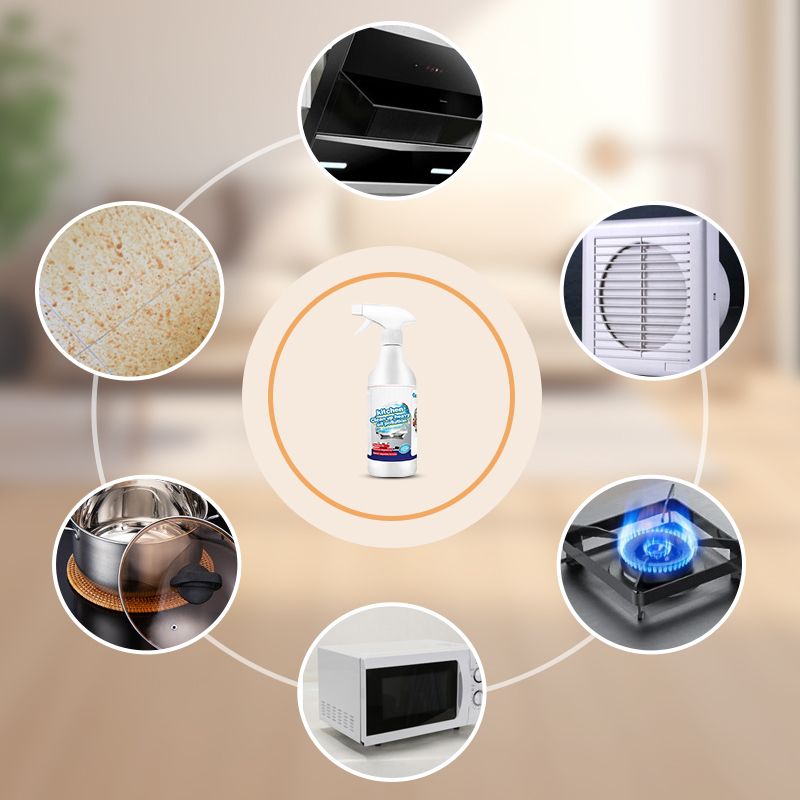 GlansRen Spray de Cuisine Tout-En-Un – Éliminateur de Graisse Efficace pour le Nettoyage de Cuisine