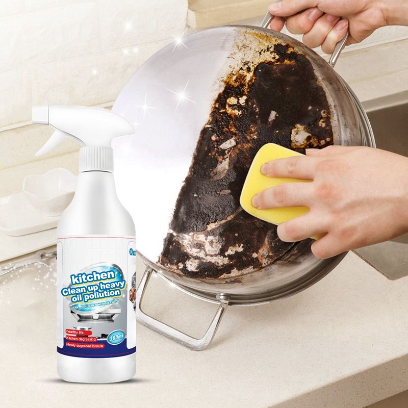 GlansRen Spray de Cuisine Tout-En-Un – Éliminateur de Graisse Efficace pour le Nettoyage de Cuisine
