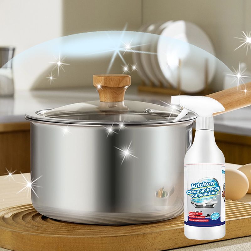 GlansRen Spray de Cuisine Tout-En-Un – Éliminateur de Graisse Efficace pour le Nettoyage de Cuisine