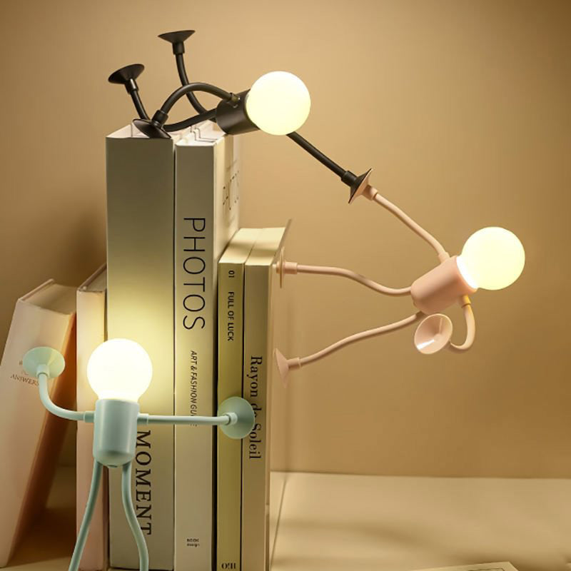 BrightBuddy - Ampoule ludique avec bras et jambes flexibles