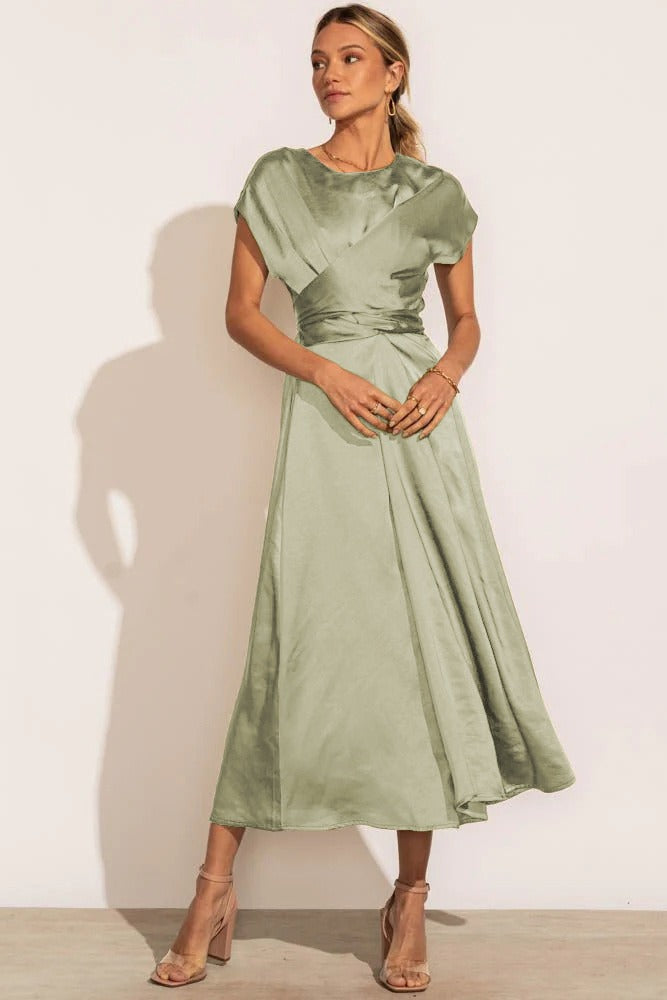 Amelia - Robe drapée élégante et stylée