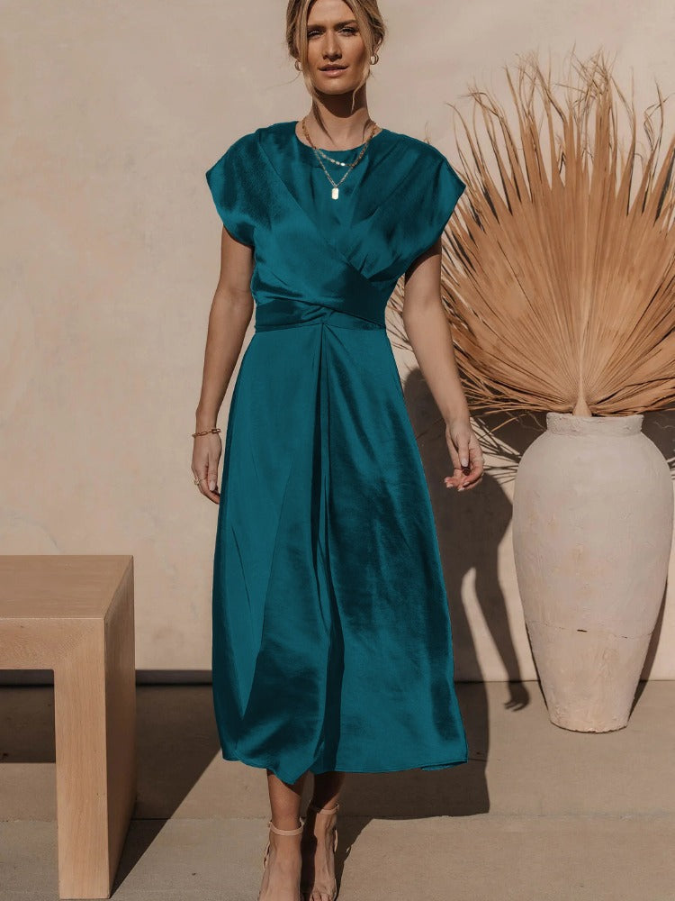 Amelia - Robe drapée élégante et stylée