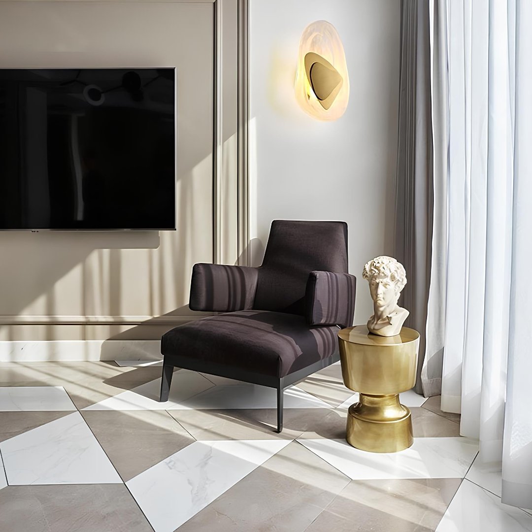 GlitzaLume Élégante Lampe Murale Krystal – Éclairage Exclusif avec Touche Luxueuse