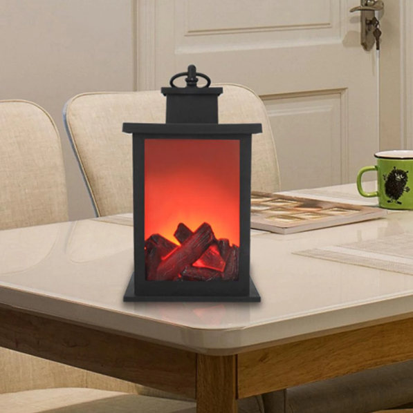 Lampe lanterne réaliste sans flamme