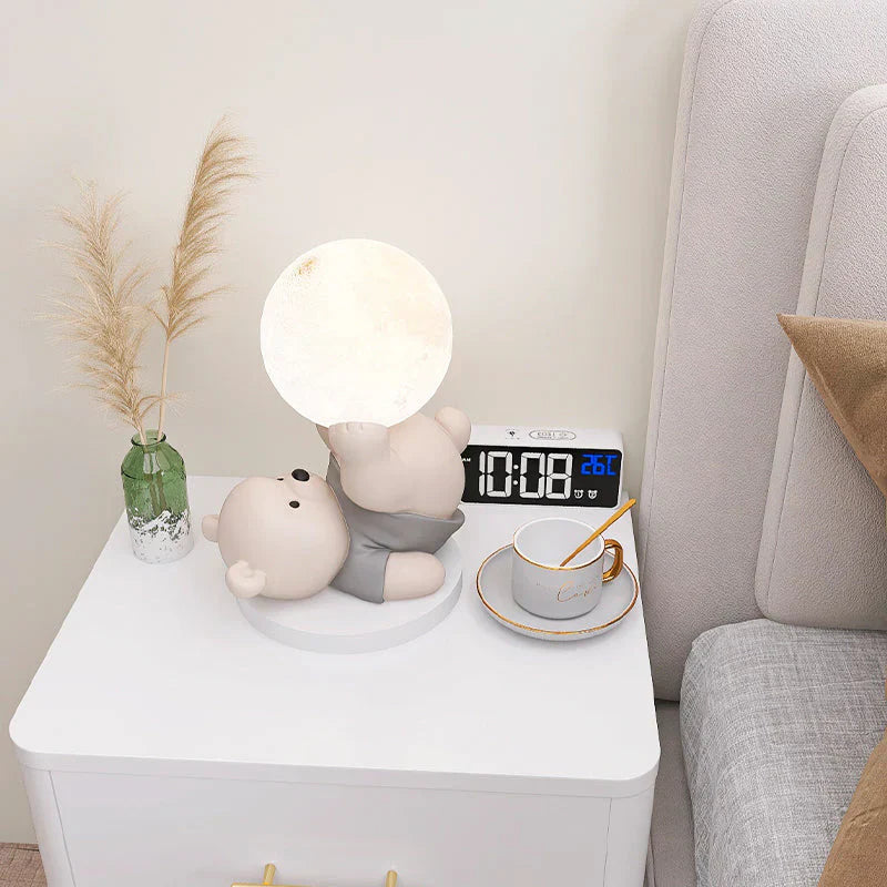 LumiBamse Lampe de Nuit – Douce Lampe LED en Forme d'Ours
