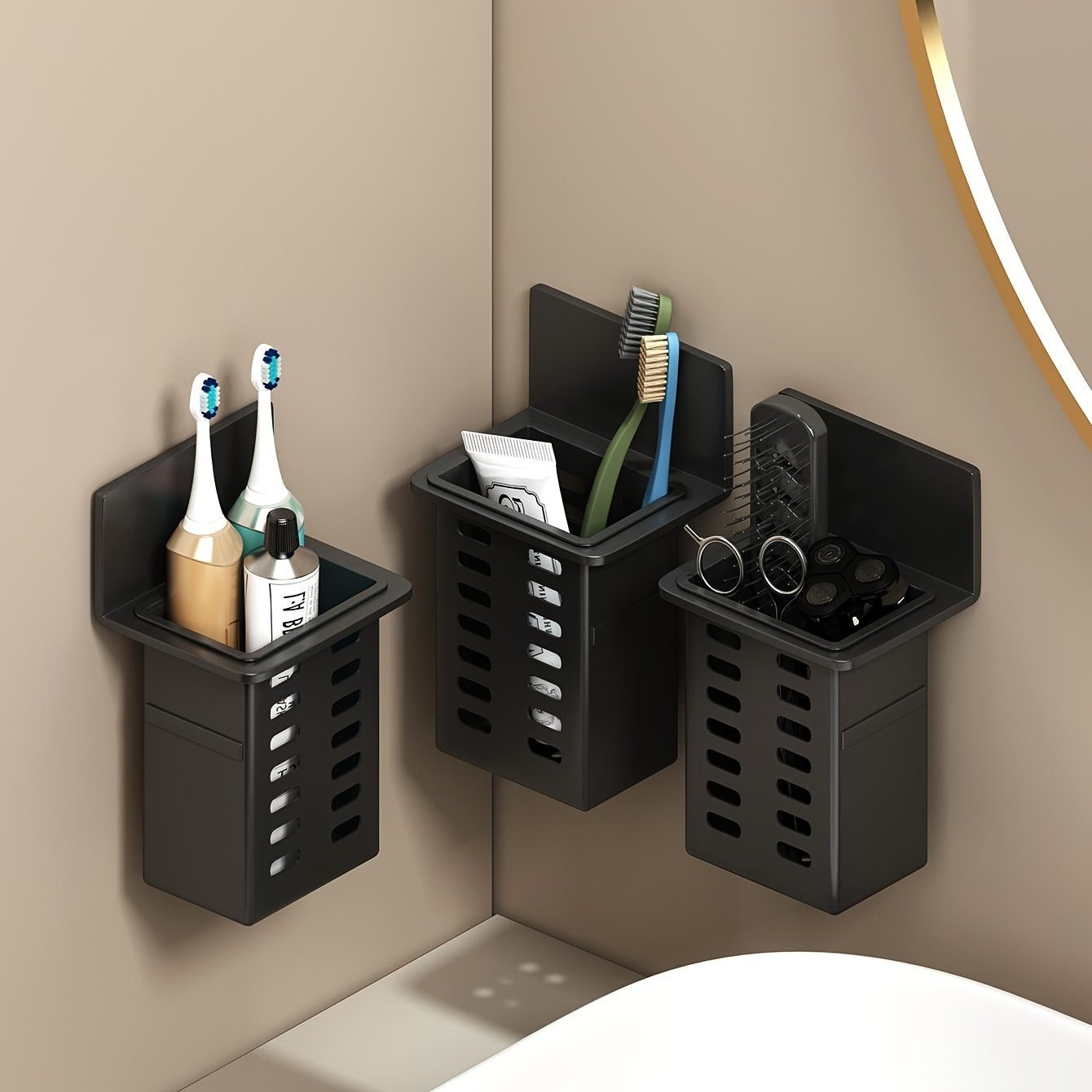 Étagère murale multifonctionnelle pour salle de bain et cuisine